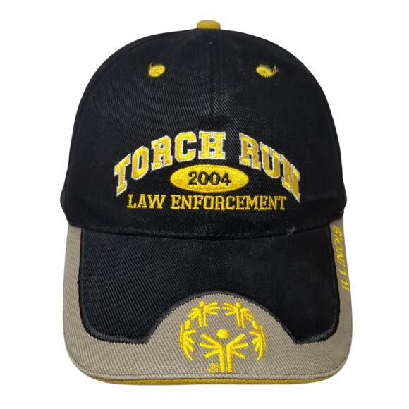Torch Run 2004 Law Enforcement Baseball Cap Black One Size Adjustable Bwm Global - Picture 1 of 10